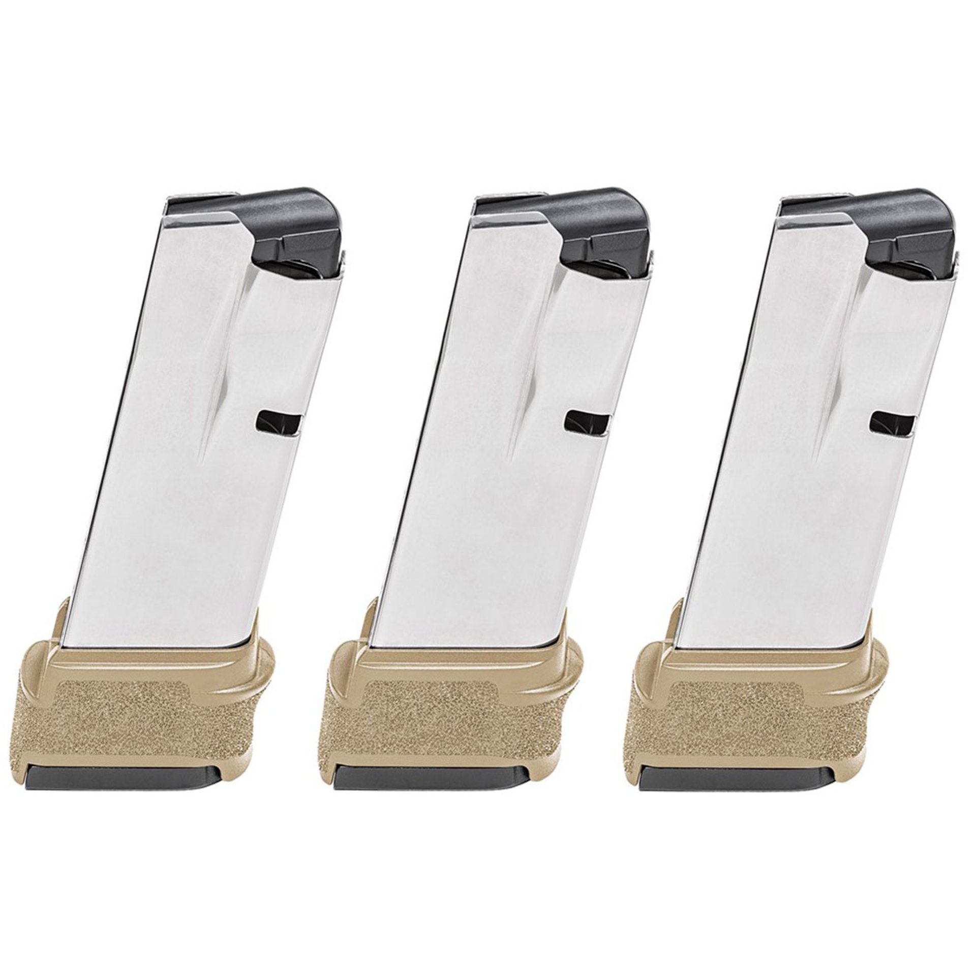 Springfield Hellcat 9mm Luger 15-Round Mag Desert FDE 3/Pack