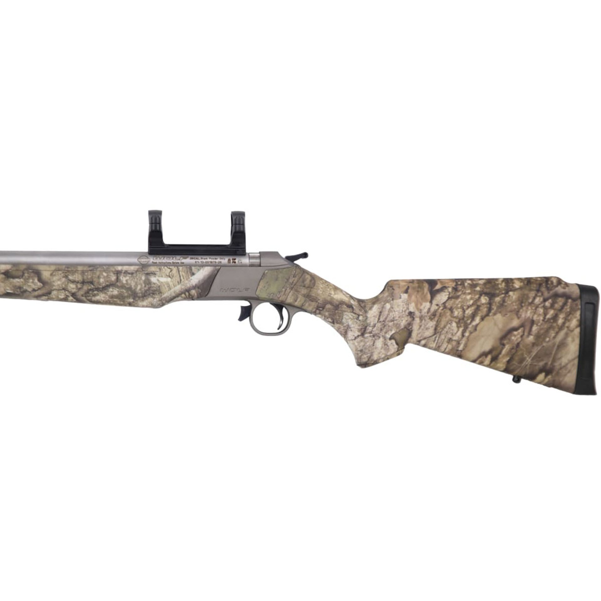 Wolf .50 Cal 24"BBL w/Integrated Scope Mount SS/Realtree
