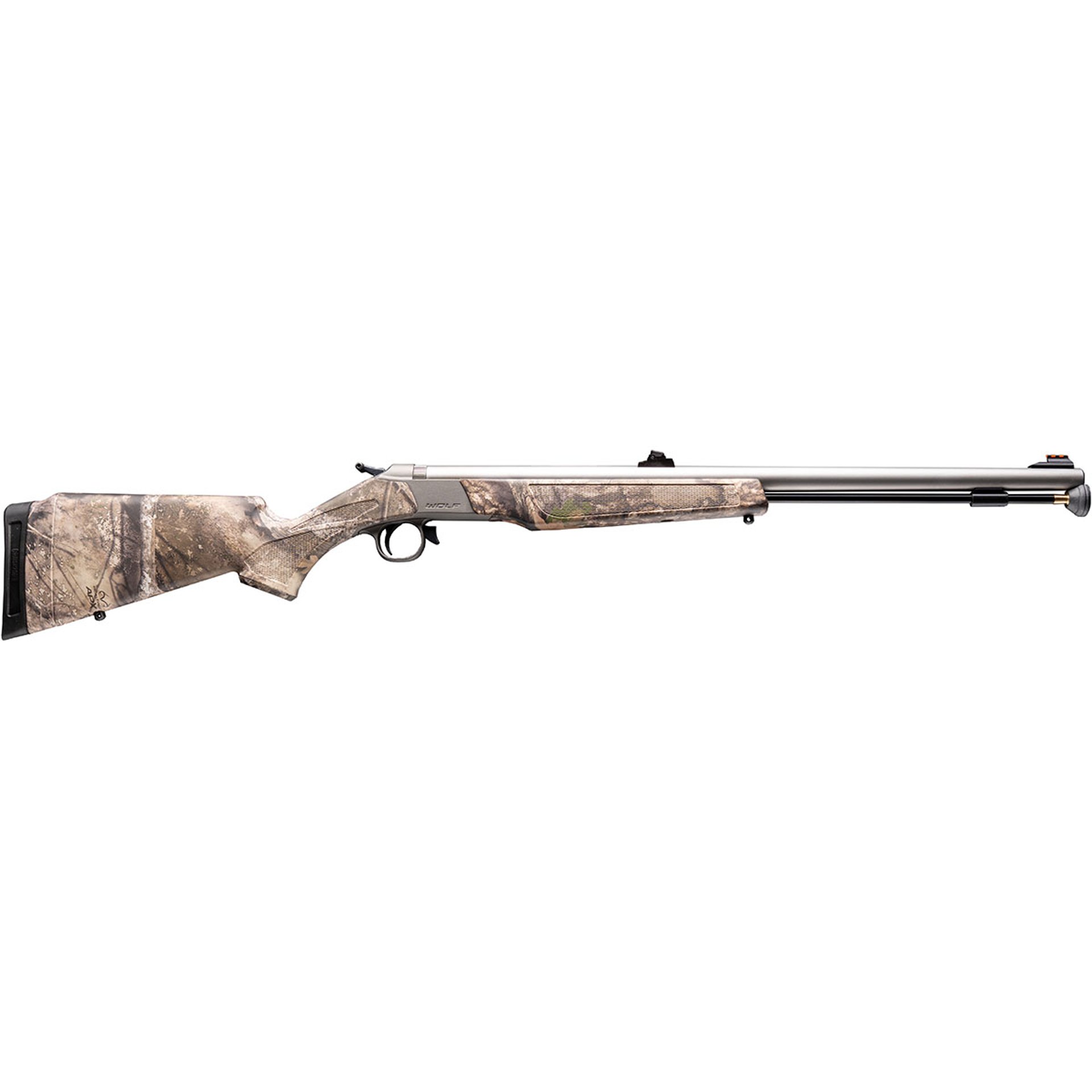 Wolf .50 Cal 24"BBL w/FO Sights SS/Realtree