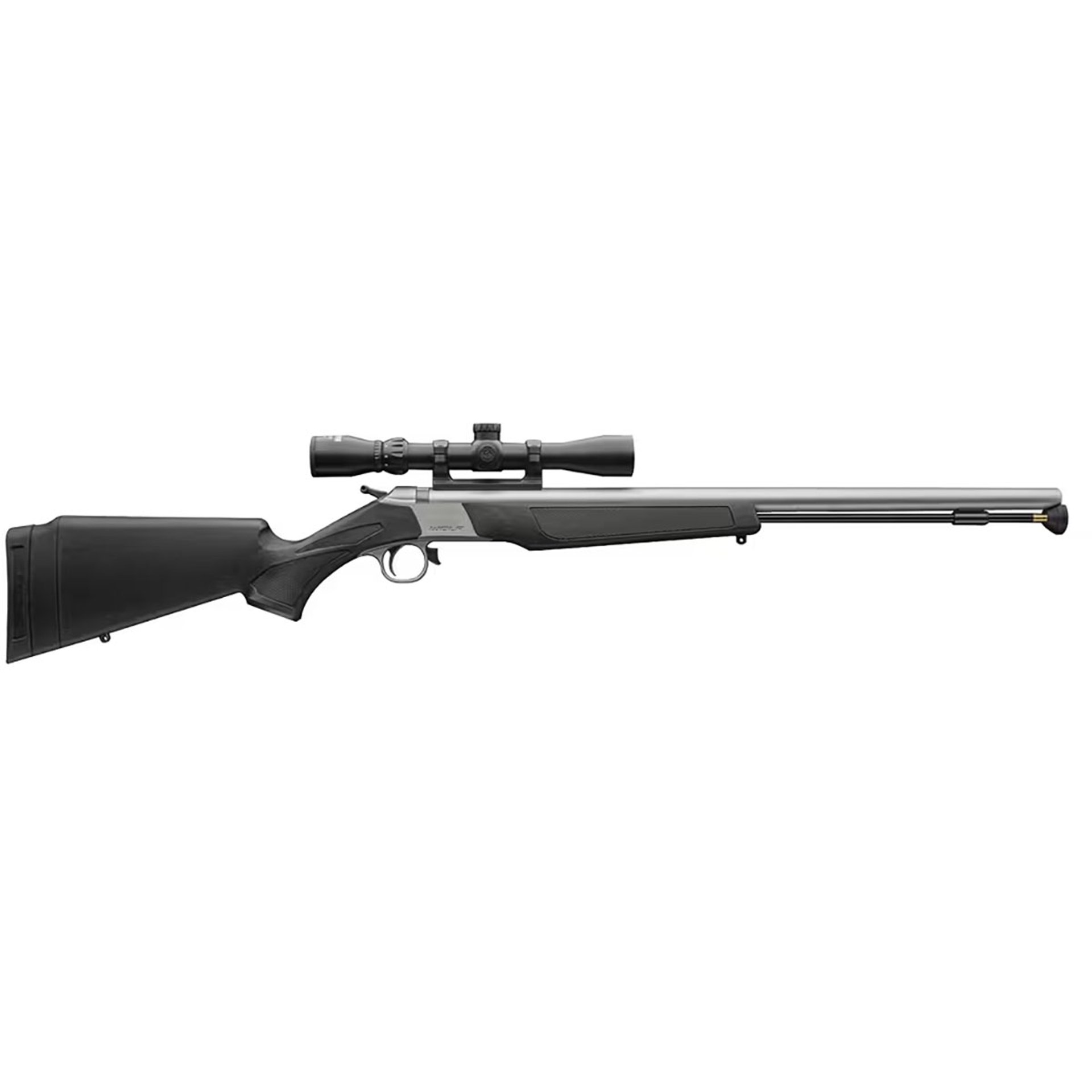 WOLF V2 .50 CALIBER MUZZLELOADER W/SCOPE AND ACCESSORY OUTFIT