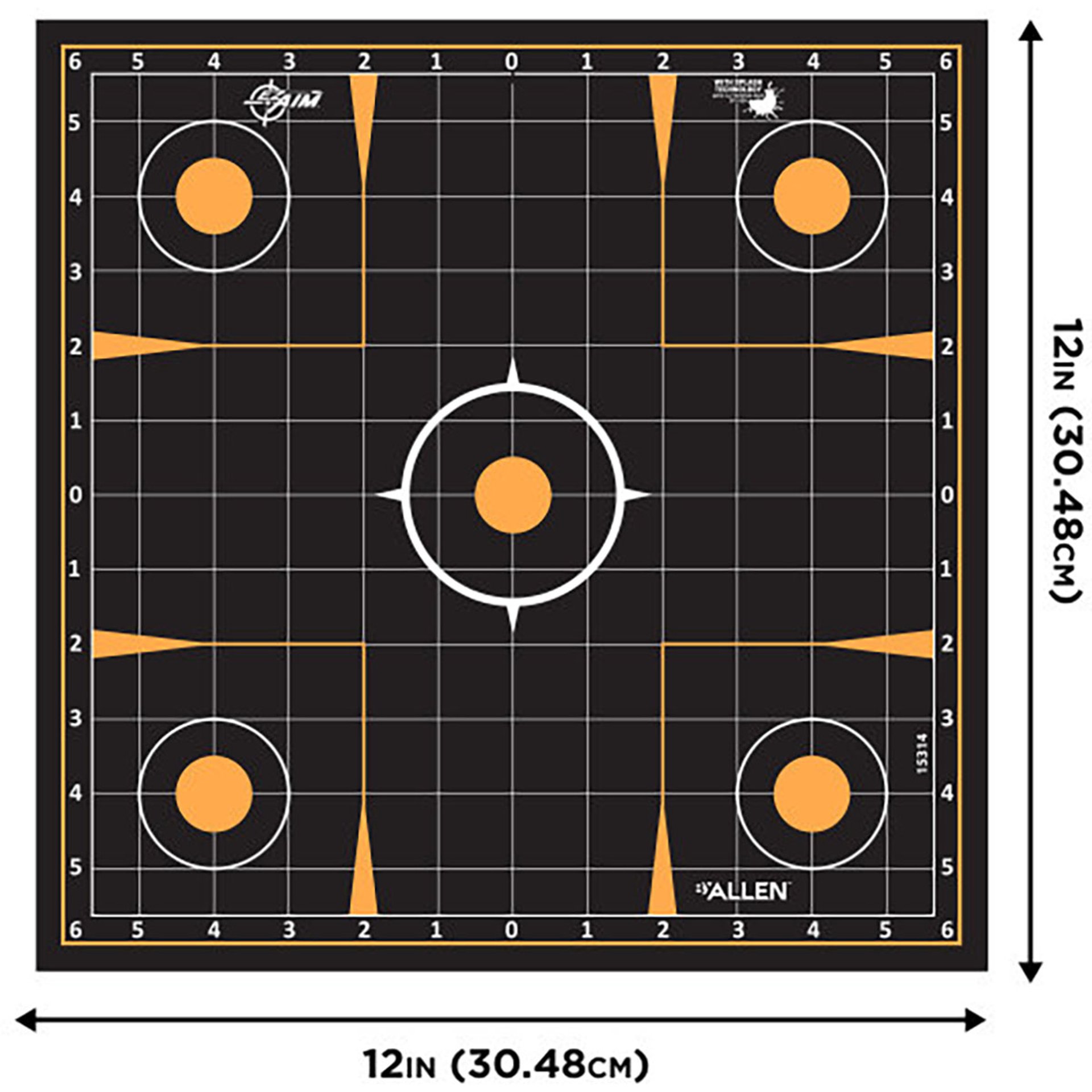 EZ Aim Splash Adhesive Sight-In 12"x12" Ppr Targets 10/Pack
