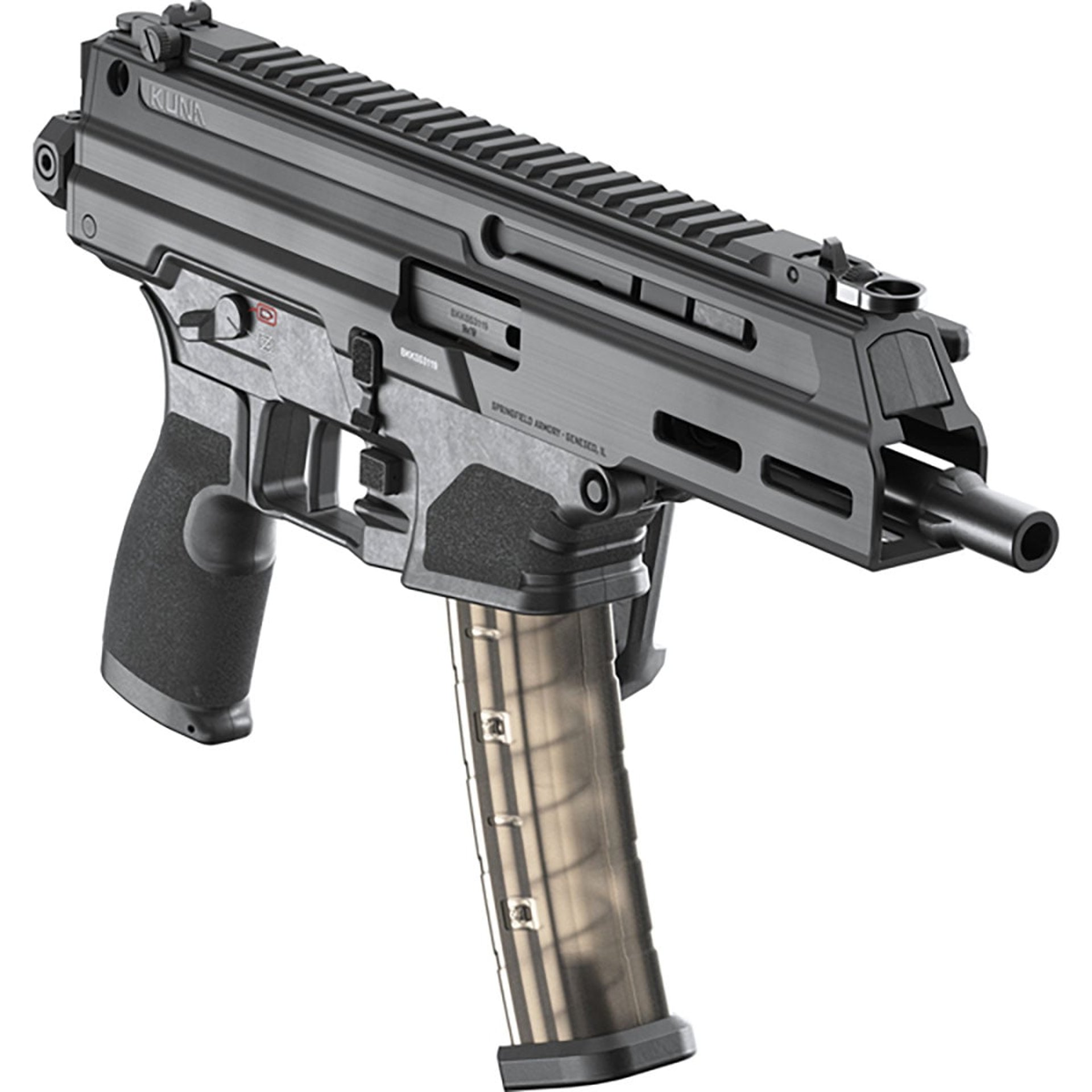 Kuna Tri-Lug 9mm Luger 6.125"BBL (2)30RD Mag w/Brace Black