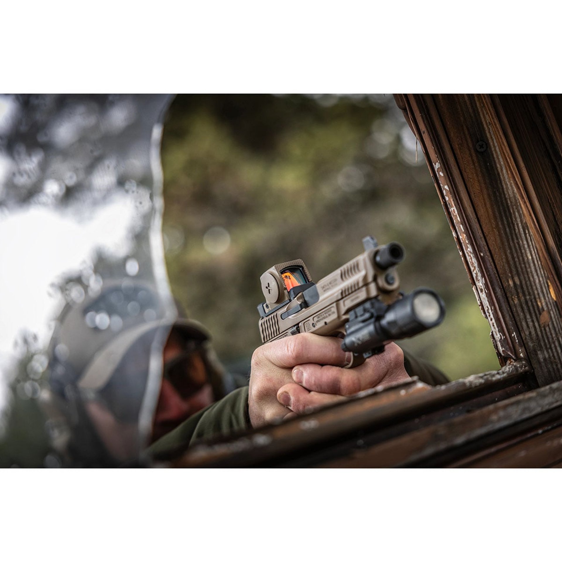 Def-ST Encl Solar Micro Red Dot 3MOA Dot/32MOA Circle Tan