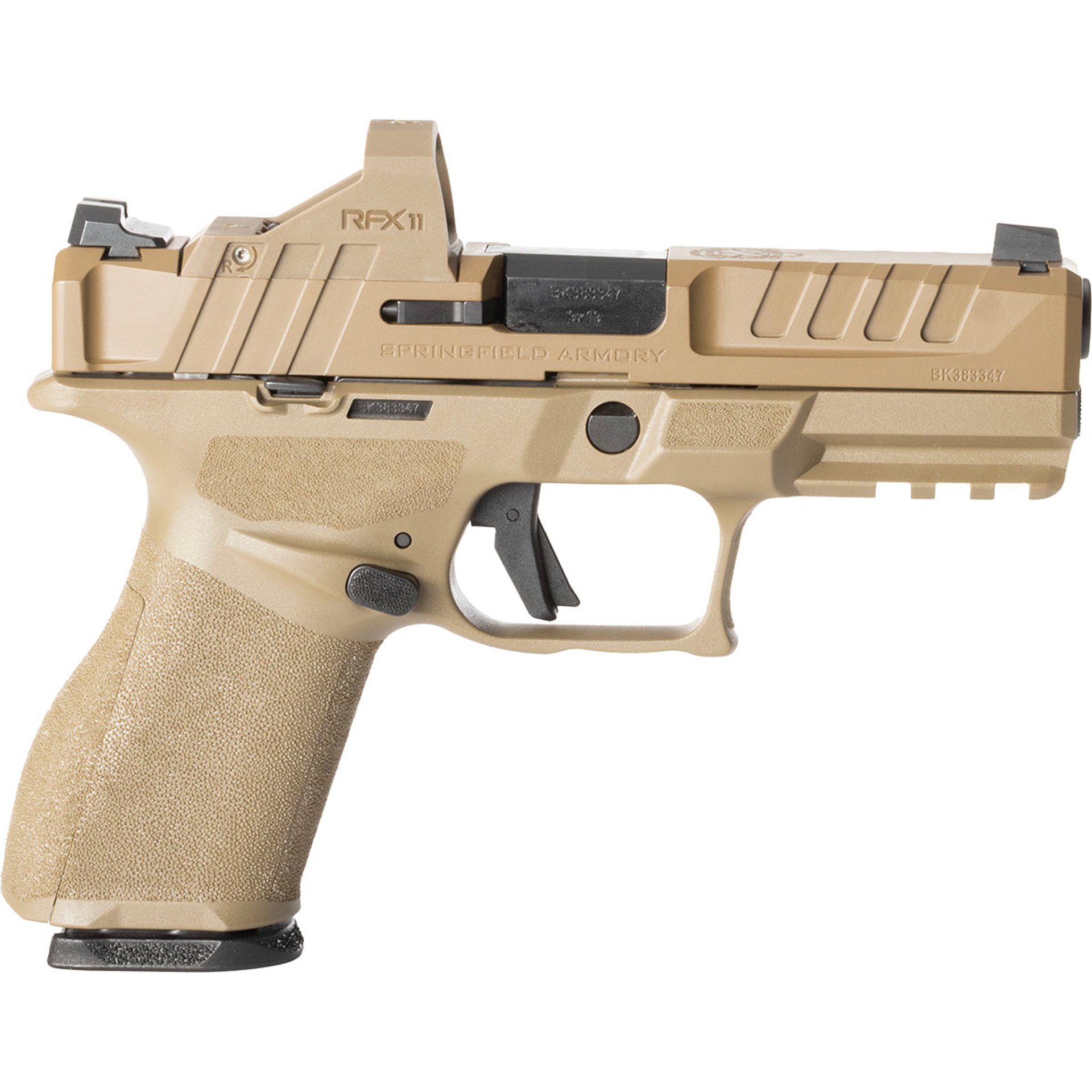 Echelon 4.0C 9mm 4"BBL (1)15(3)18rd Mags & RFX11 GearPac FDE