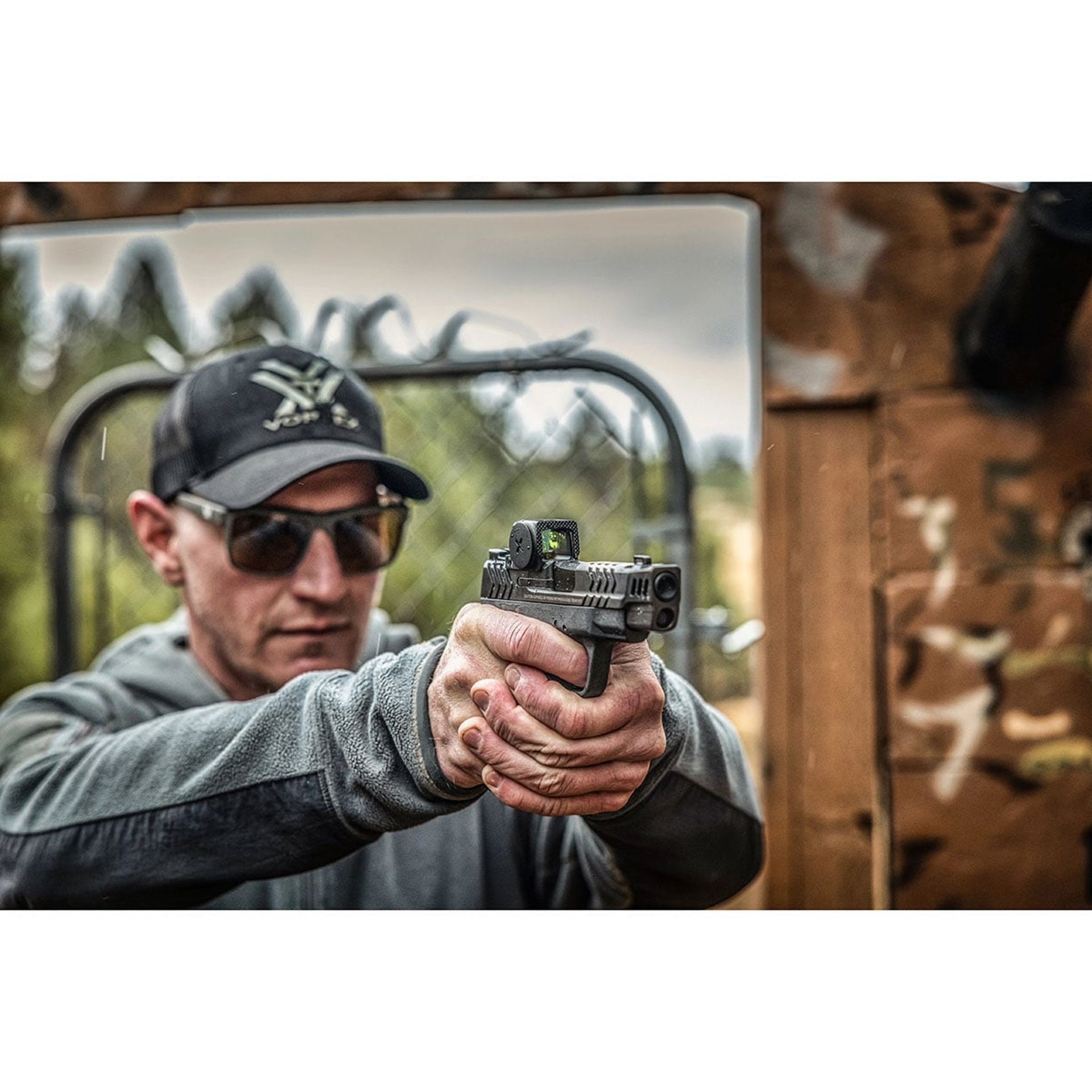 Def-CCW Encl Solar Micro Grn Dot 3MOA Dot/32MOA Circle Black