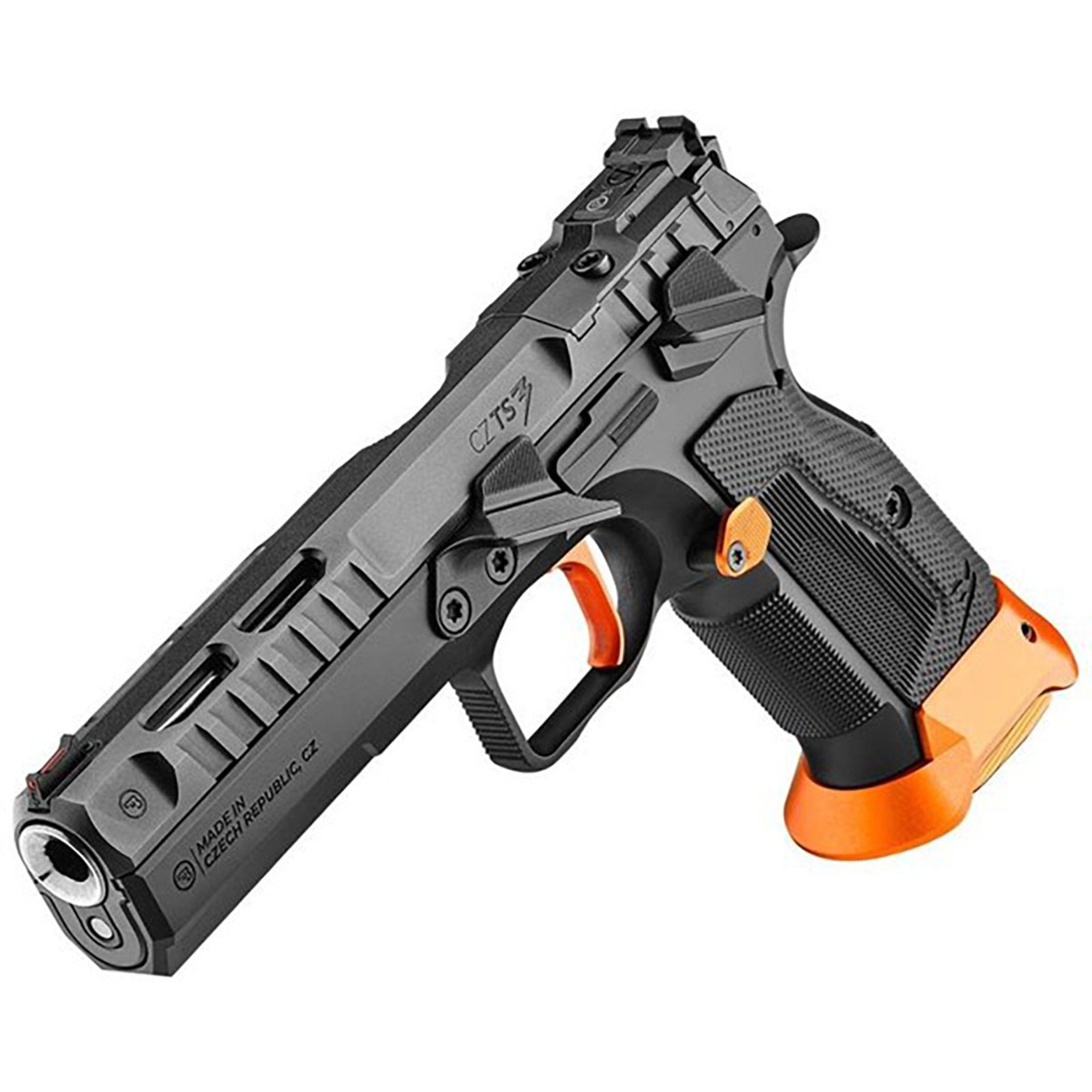 TS 3 Orange 9mm Luger OR 5.2"BBL (1)20RD Mag Black/Orange