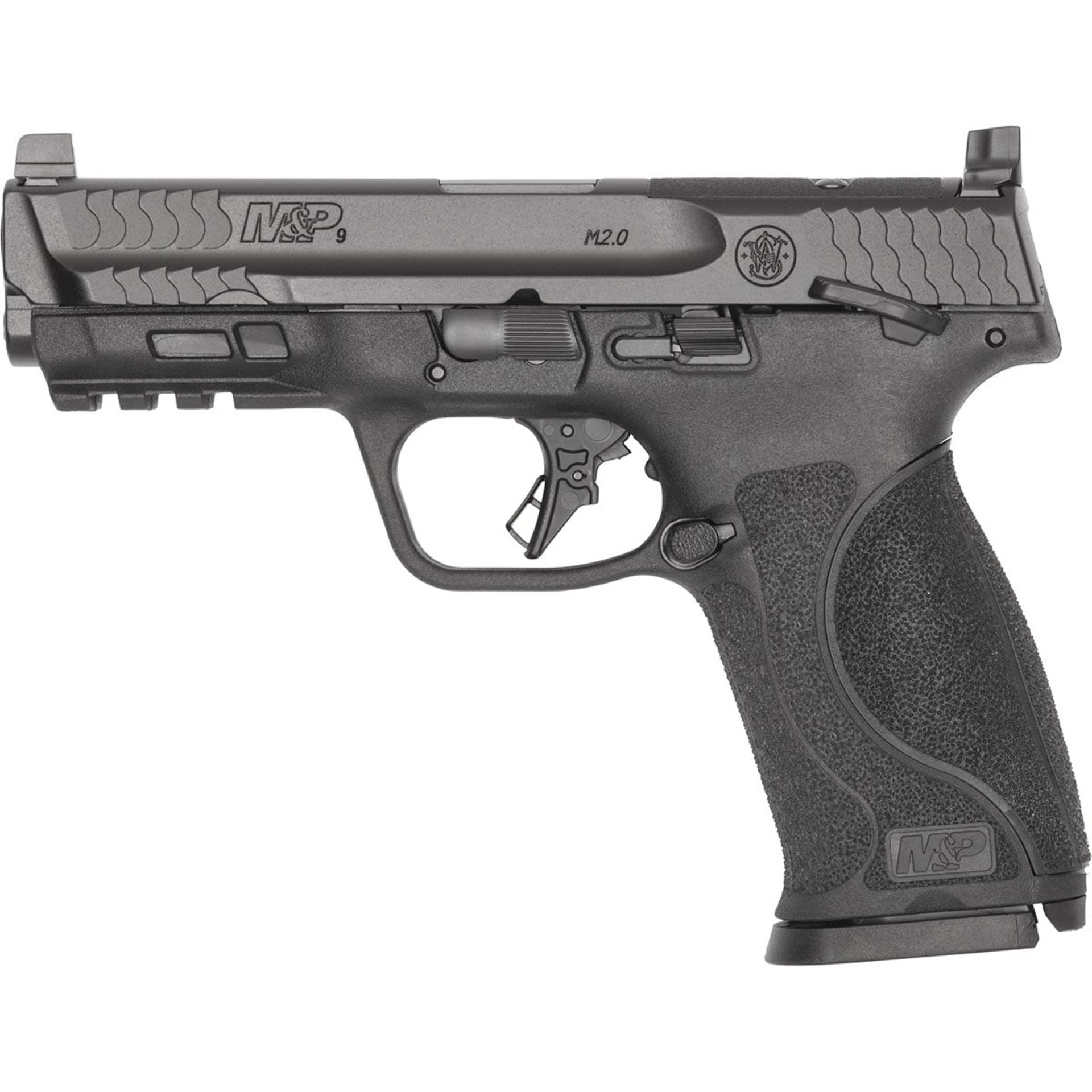M&P 9 M2.0 4.22"BBL OR Thumb Safety (2)15RD Mag Black
