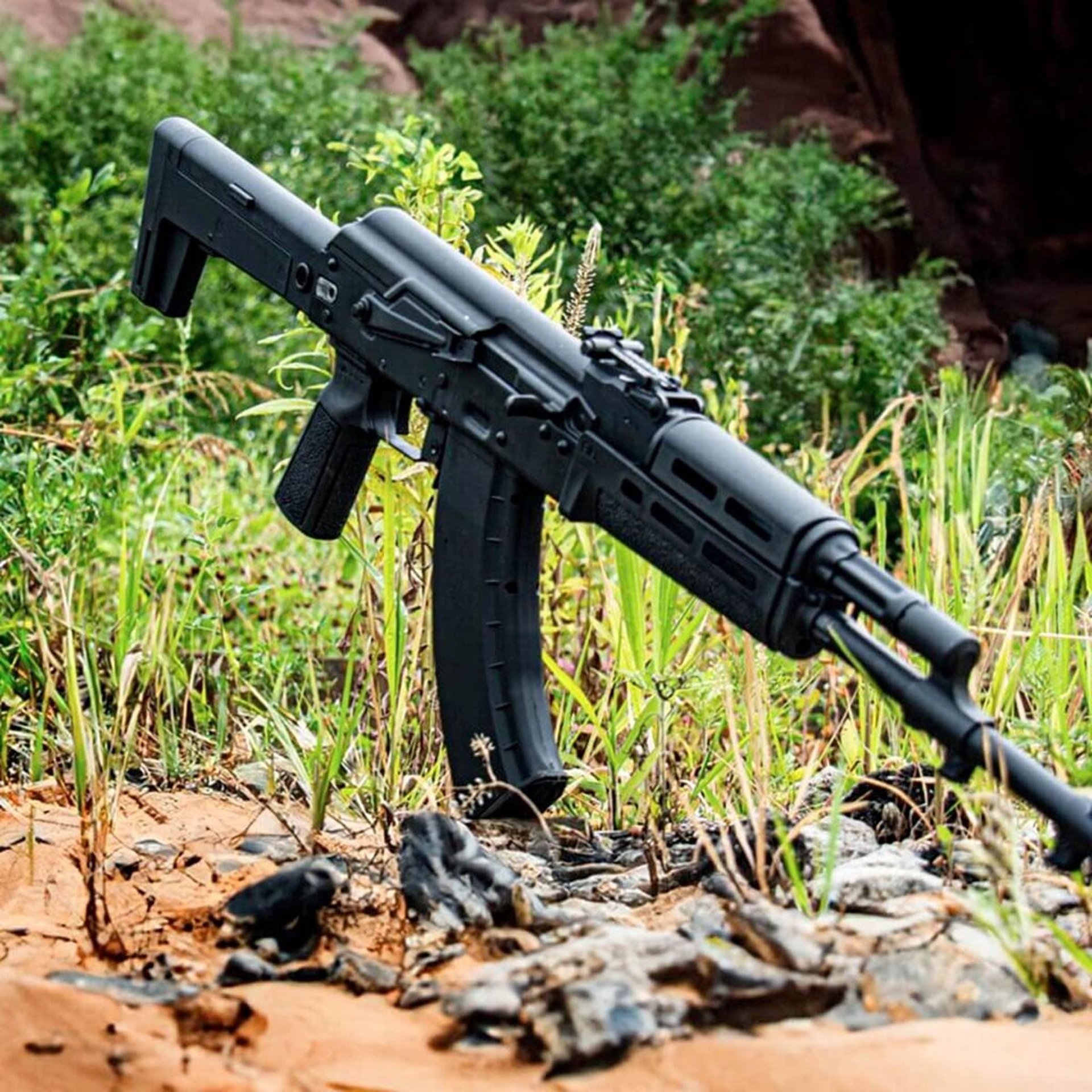 AK Stock 4.5mm Collapsible for AK-47 Black