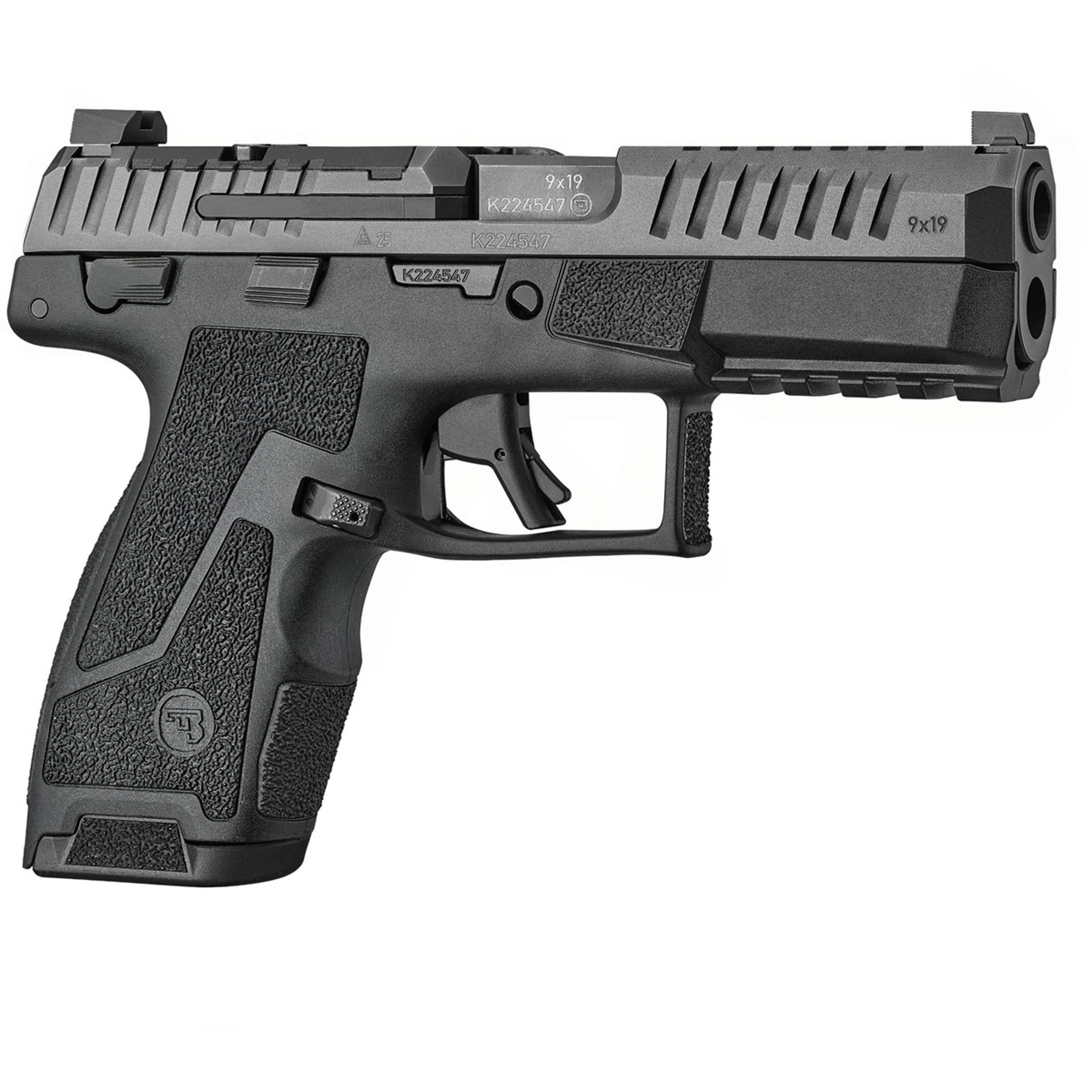 Duty 4.0C 9mm Luger OR 4"BBL Manual Safety (2)10RD Mag Black