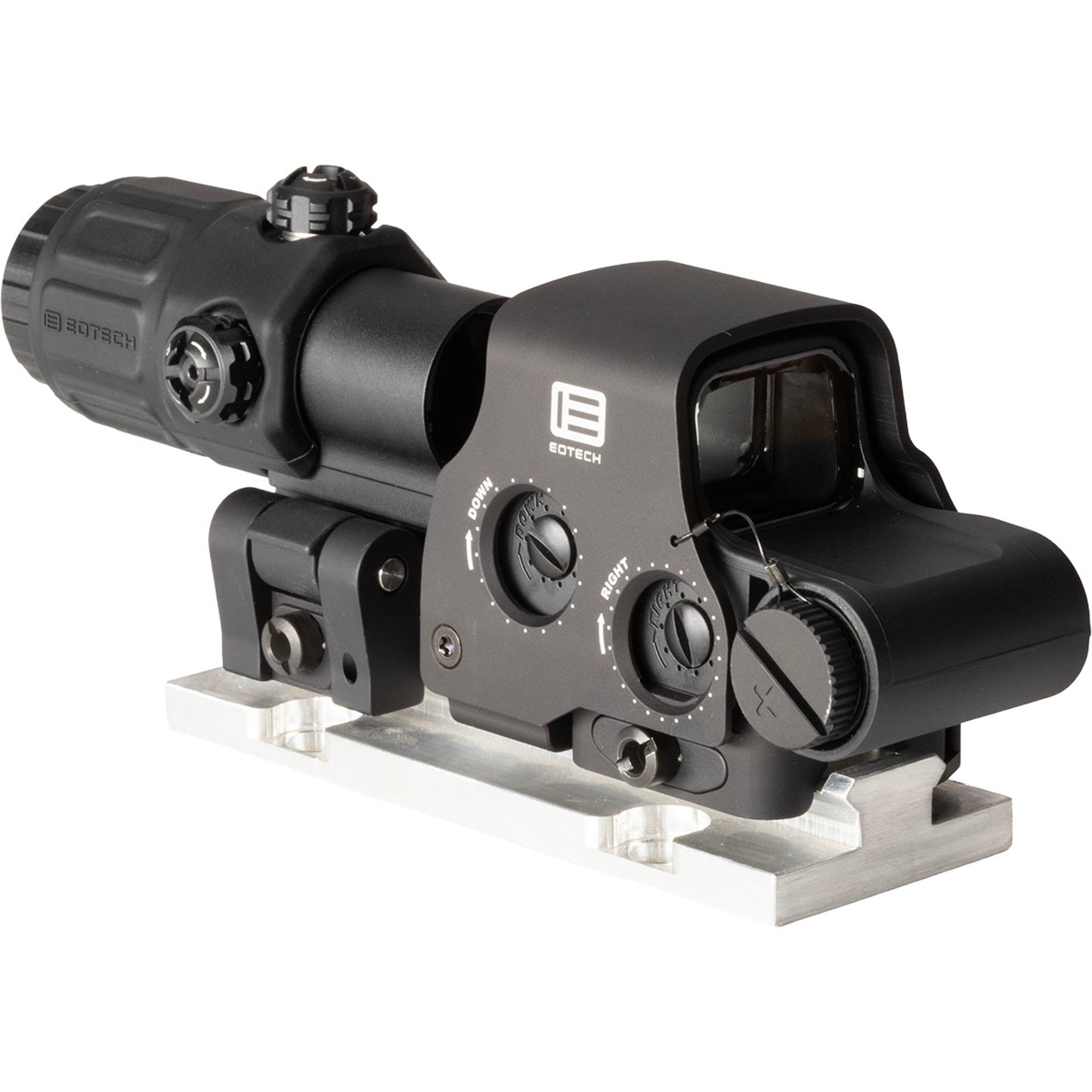 HWS EXPS2-0 68MOA Ring Red Dot w/G33 3x Magnifier & Mnt BLK