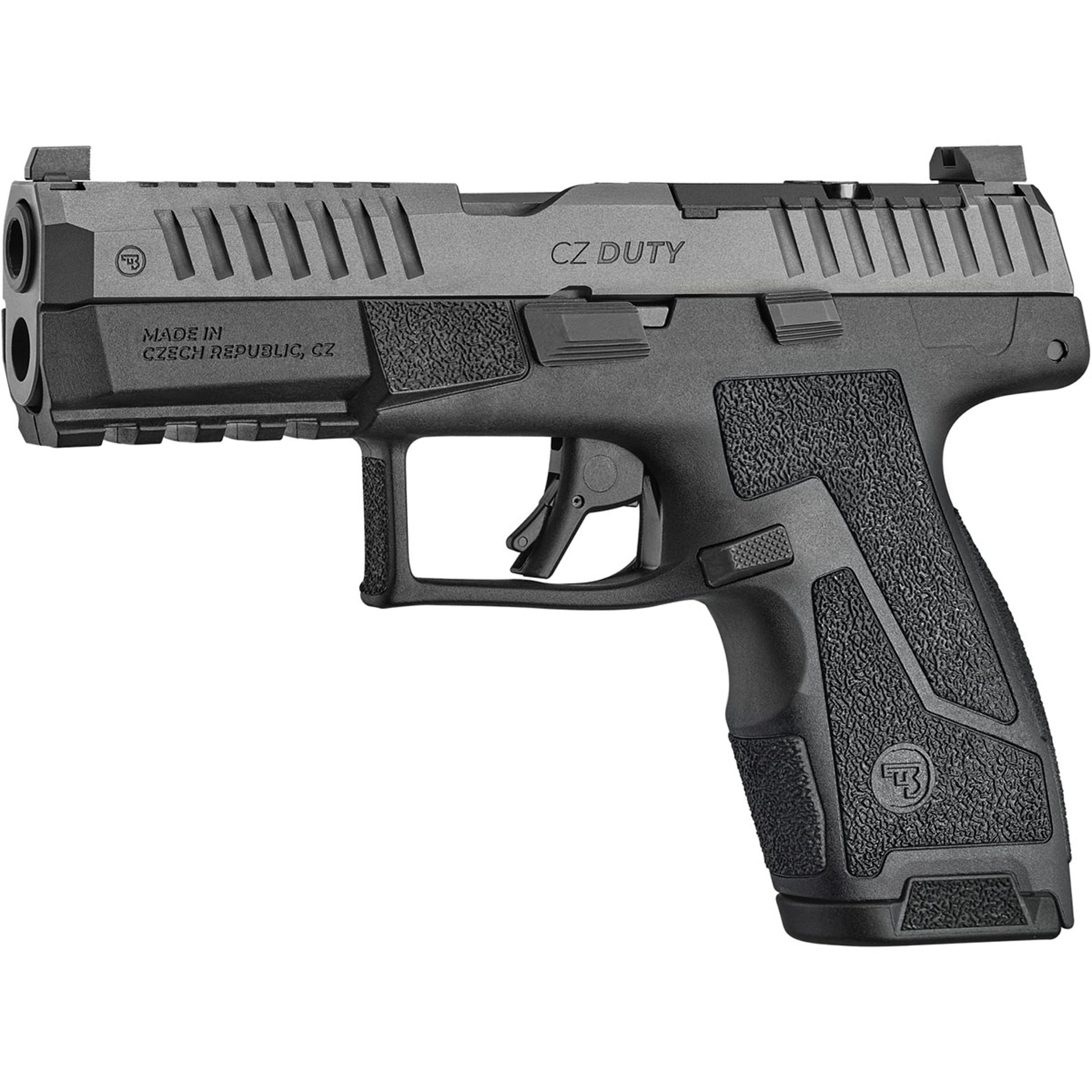 Duty 4.0C 9mm Luger OR 4"BBL No Safety (2)15RD Mags Black