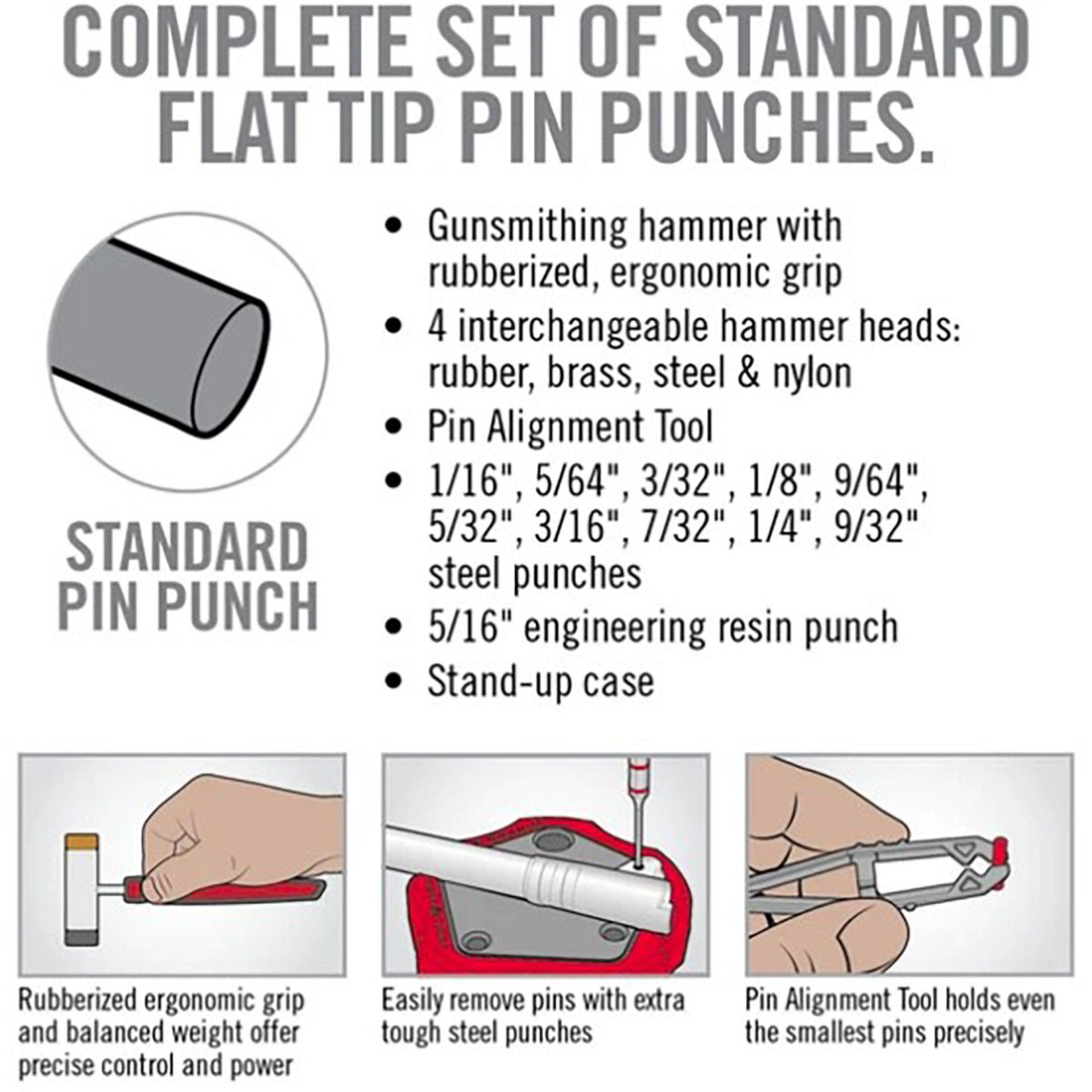 Accu-Punch Hammer and Punches Set