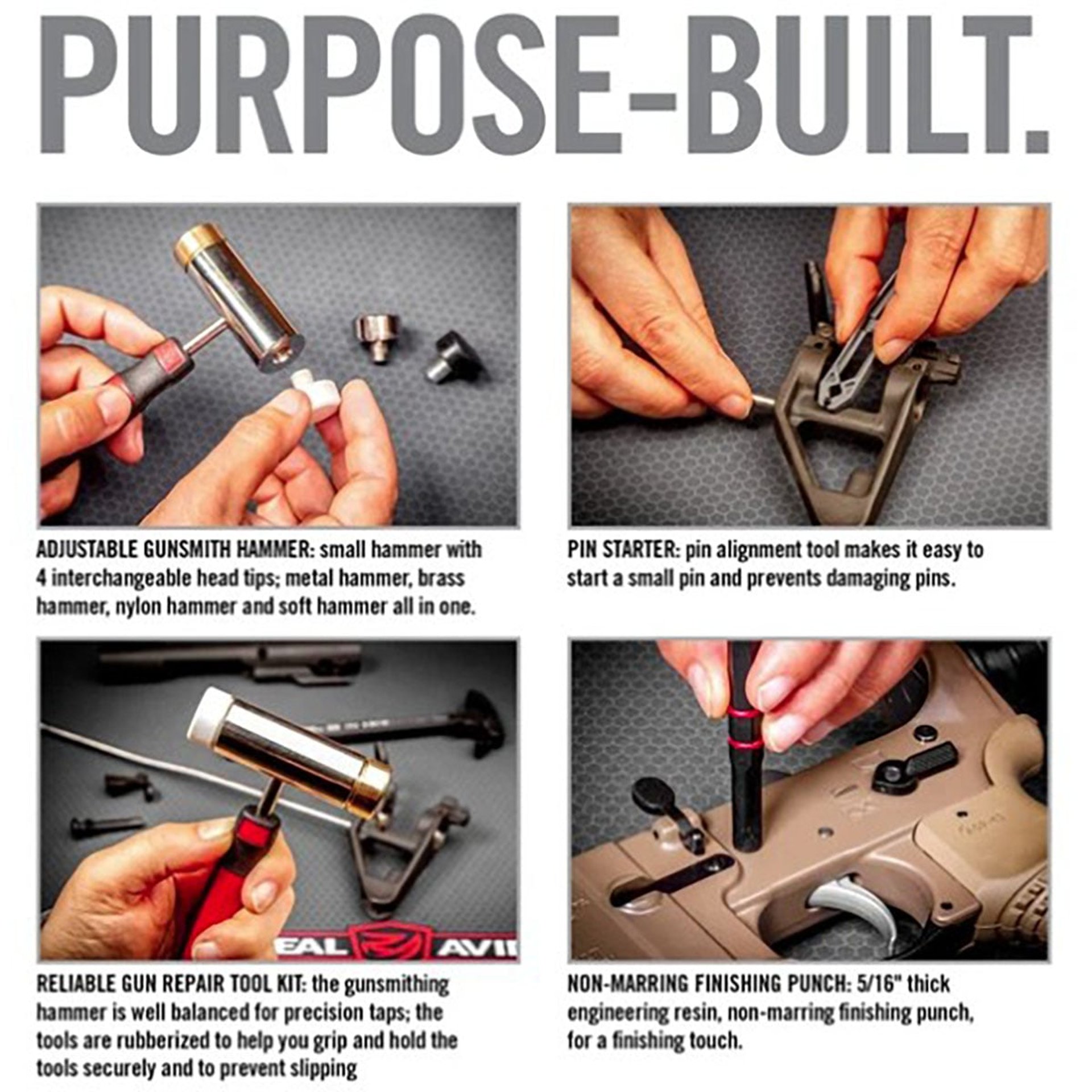 Accu-Punch Hammer & Pin Punch Set for AR-15