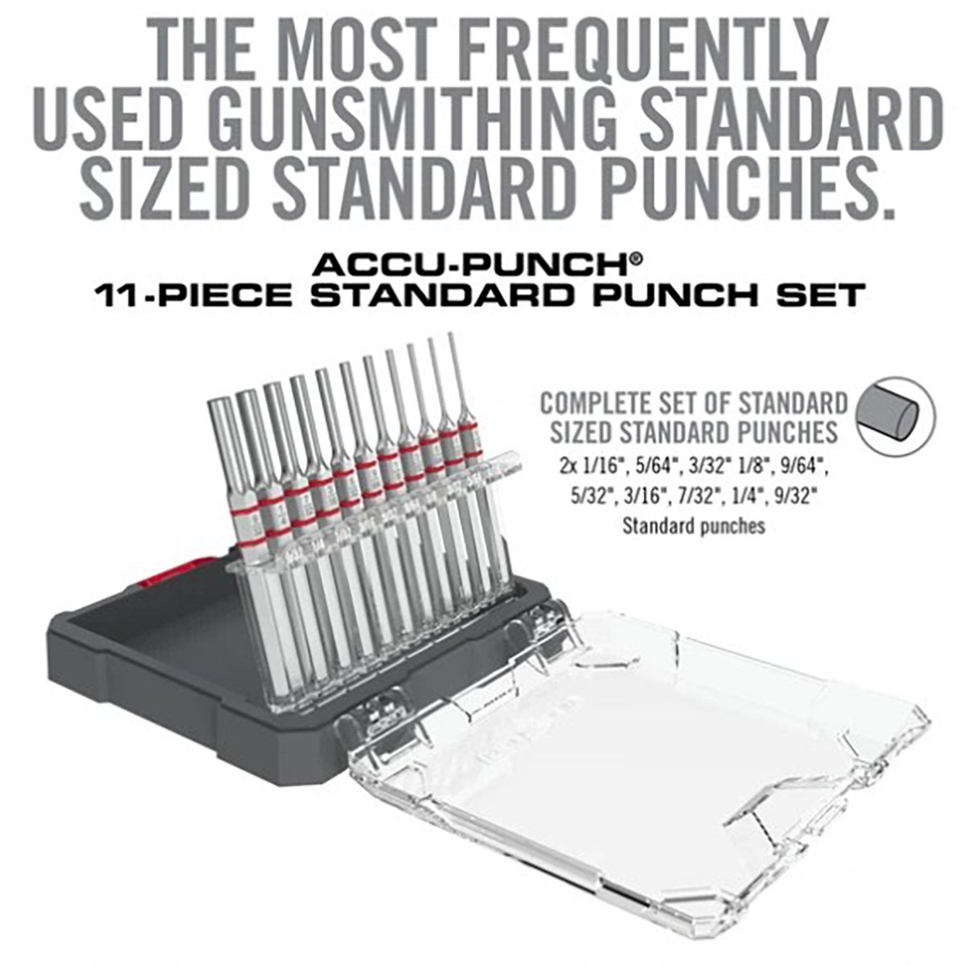 Accu-Punch Standard Pin Punch 11-Piece Set