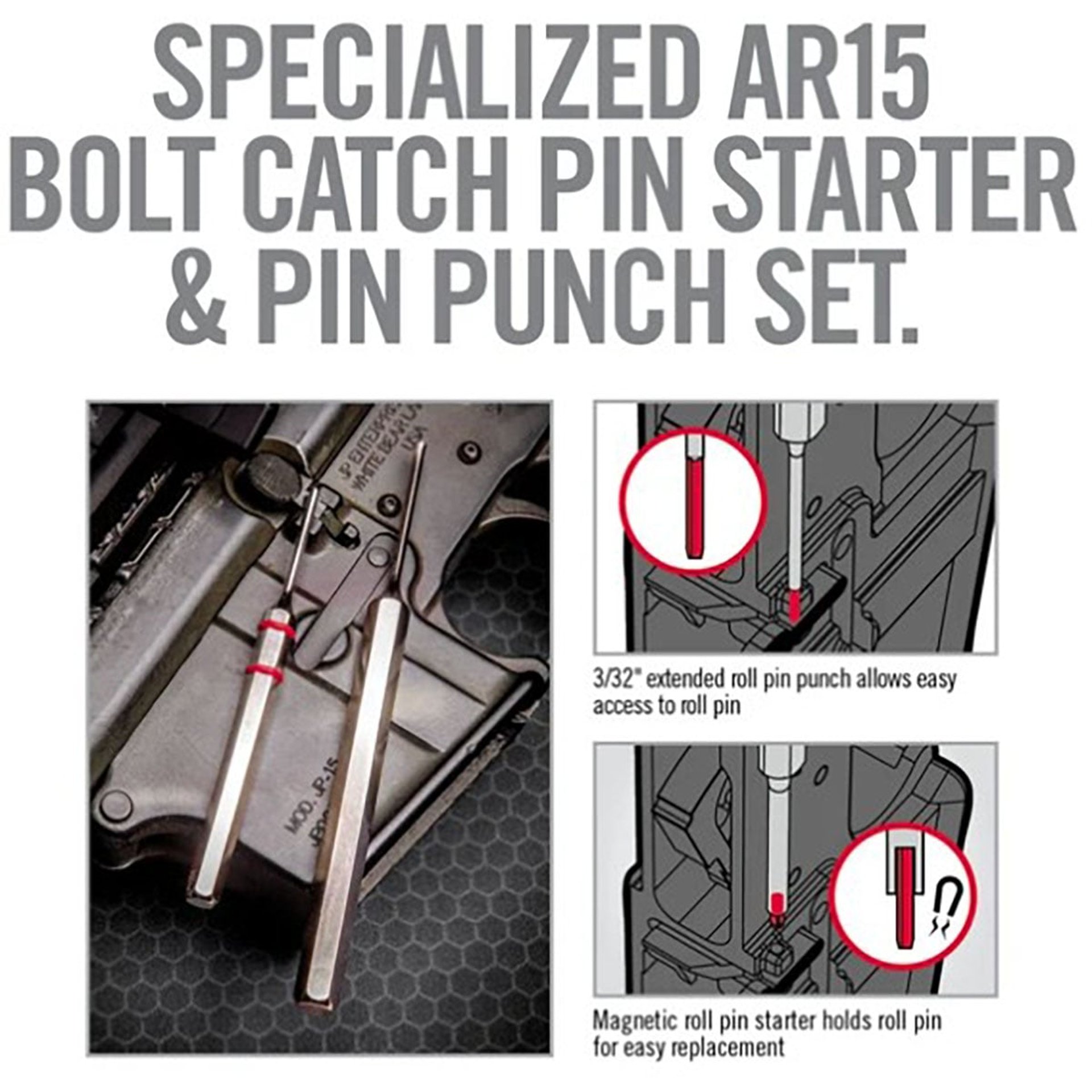 Accu-Punch Hammer & Pin Punch Set for AR-15