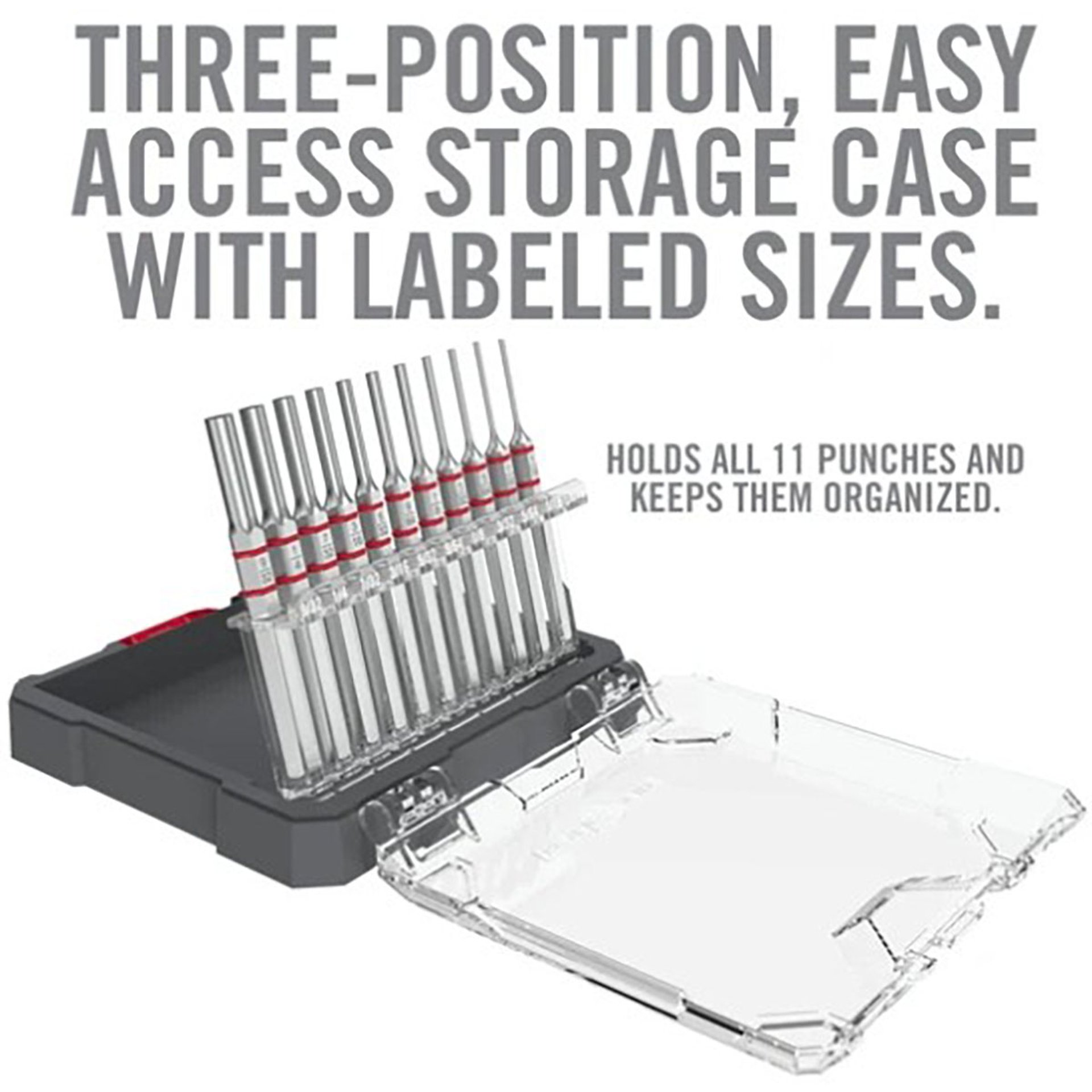 Accu-Punch Standard Pin Punch 11-Piece Set