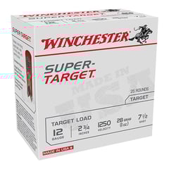 WINCHESTER - SUPER TARGET 12 GAUGE 2-3/4" #7-1/2 SHOT SHOTGUN AMMO