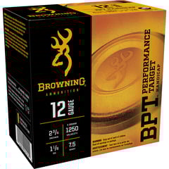 BROWNING AMMUNITION - BPT PERFORMANCE TARGET 2-3/4" 1-1/8OZ #7.5 SHOT 12 GAUGE AMMO