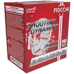FIOCCHI AMMUNITION - SHOOTING DYNAMICS TARGET 12 GA 2-3/4"#7.5 SHOT SHOTGUN AMMO