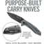 RAV-2 Drop Point Folding Carry Knife Black Oxide
