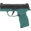 P365X Micro-Compct 9mm Luger 3.1"BBL (2)12RD Mag Black/Teal