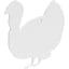 AR500 3/8" Silhouette / 1-Hole / Turkey