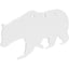 AR500 3/8" Silhouette / 3-Hole / Bear