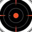 EZ Aim Bullseye 8"x8" Paper Shooting Targets 26/Pack