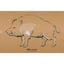 23”X35” WILD BOAR SILHOUETTE CORRUGATED TARGET & BACKER
