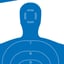 EZ Aim Silhouett 23"x35" Paper Targets Blue/White 4/Pack