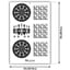 EZ Aim 23"x35" Handgun Games Corrugated Target & Backer