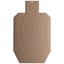 EZ Aim 18"x30" IPSC IDPA Silhouette Corrug Trgt/Backer 1/Pk