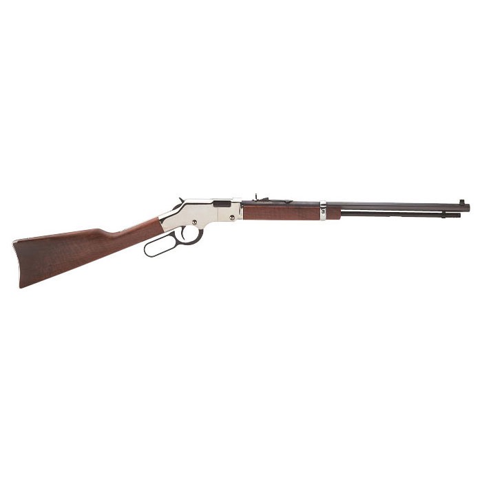 HENRY REPEATING ARMS - GOLDEN BOY SILVER 20IN 17 HMR BLUE 11+1RD