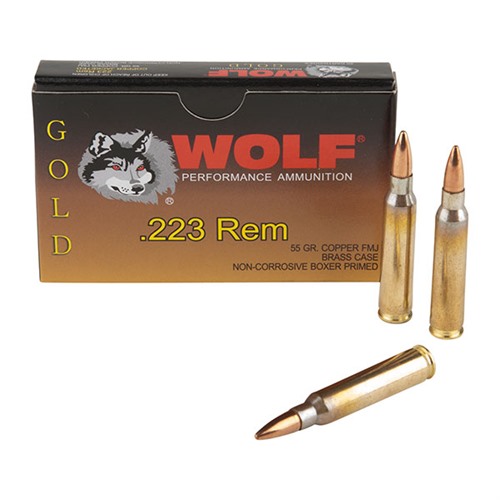 WOLF - GOLD AMMO 223 REMINGTON 55GR FMJ