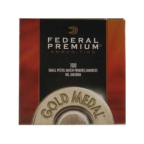 Federal Premium Gold Medal Match Small Pistol Primers #100