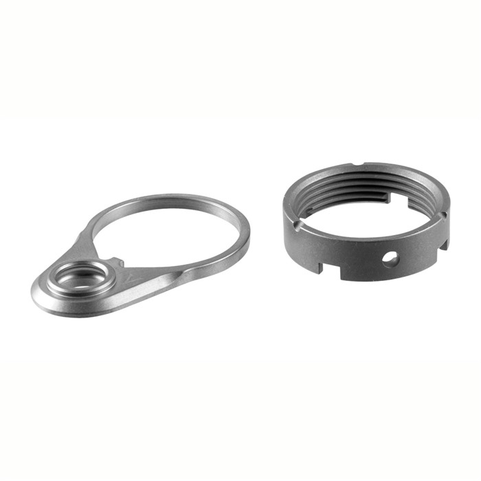 V SEVEN WEAPON SYSTEMS - AR-15 QD ENDPLATE & CASTLE NUT COMBO TITANIUM