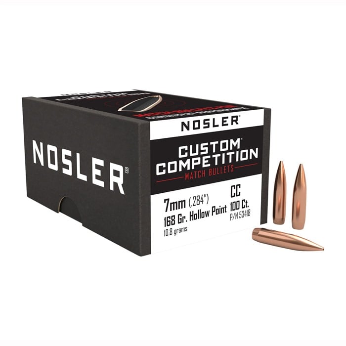 NOSLER Custom Competition 7mm (0.284") HPBT 168gr 100/Box