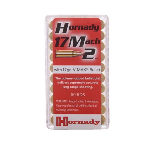 HORNADY - V-MAX AMMO 17 MACH 2 17GR V-MAX