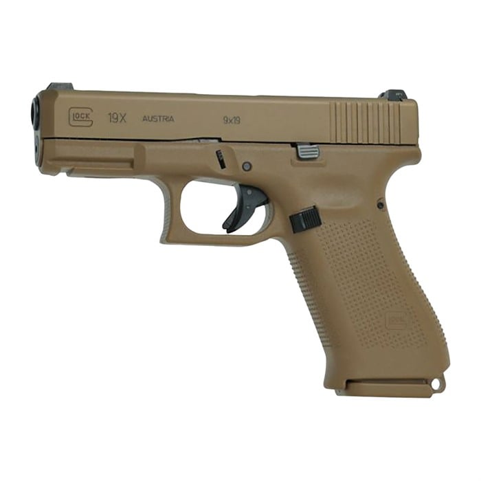 Glock Glock 19X GEN 5 Compact 9mm Luger (3)10-Round Mag FDE