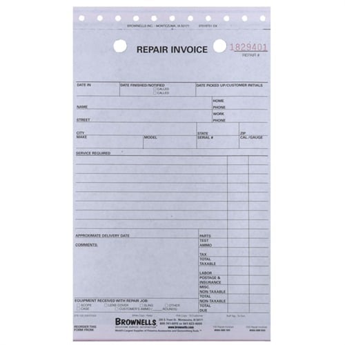 BROWNELLS REPAIR LOG BOOKS | Brownells