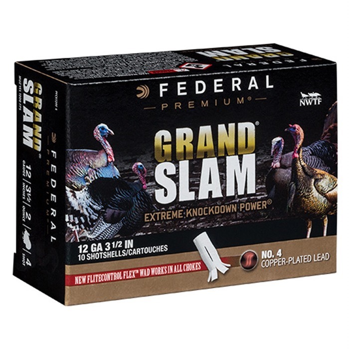 FEDERAL Grand Slam 12 Gauge 3-1/2" 2oz #5 Shot 10/Box