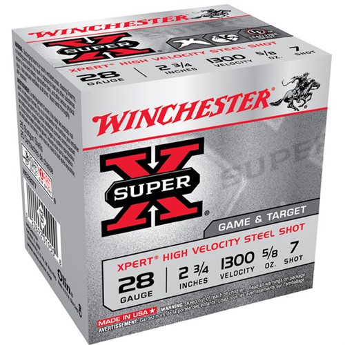 WINCHESTER - Winchester Xpert HV Steel 28ga 2.75" 5/8oz #7 25/bx