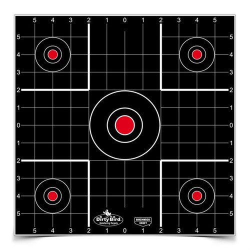 BIRCHWOOD CASEY - Dirty Bird 12&quot; Sight-In Target 100 Sheet Pack