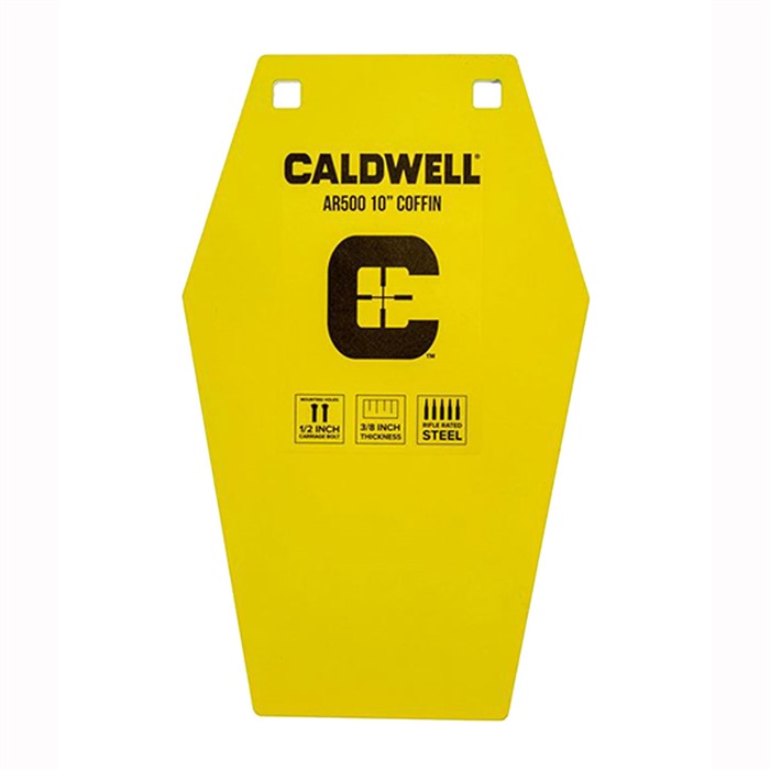 CALDWELL SHOOTING SUPPLIES - 10&quot; COFFIN AR500 STEEL TARGET