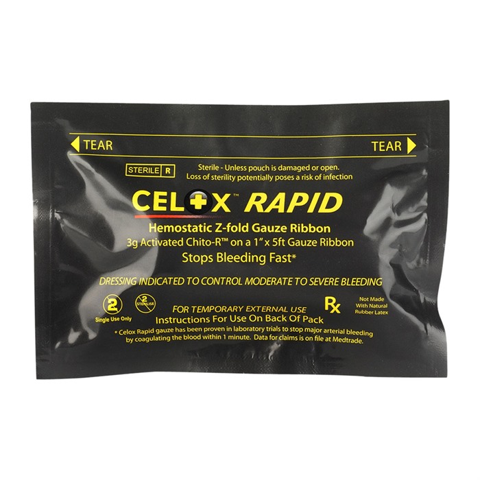 CELOX MEDICAL - RAPID HEMOSTATIC Z-FOLD GAUZE