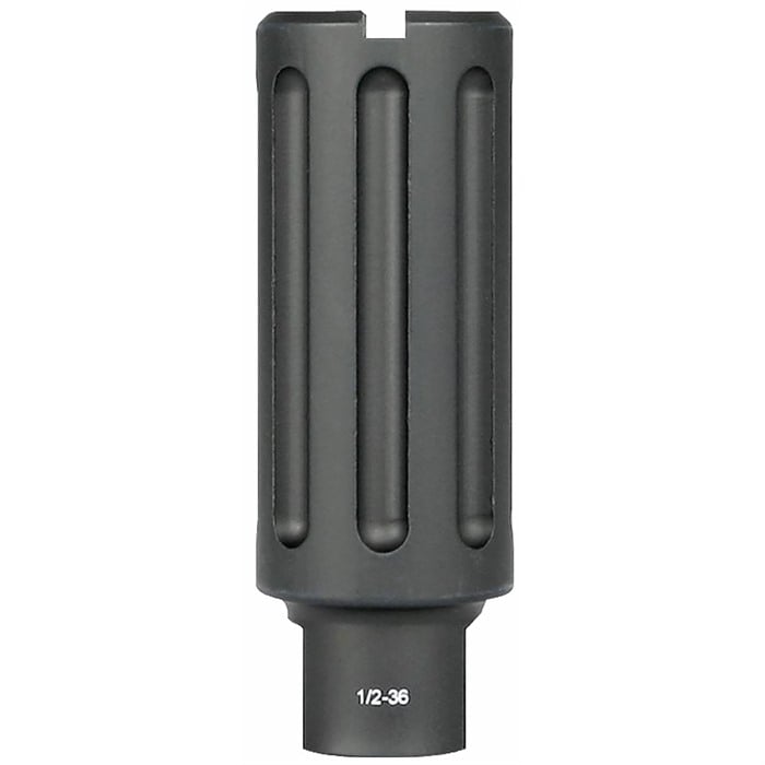 Midwest Industries 1/2x36 Thread 9mm Aluminum Blast Can Diverter 3.375", Black Anodized - MI-BC9