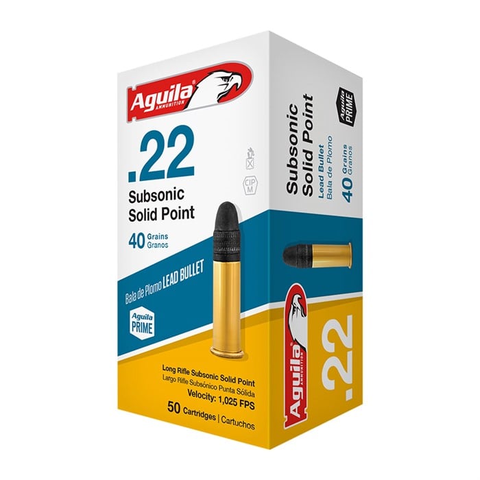 AGUILA - SUBSONIC 22 LONG RIFLE RIMFIRE AMMO