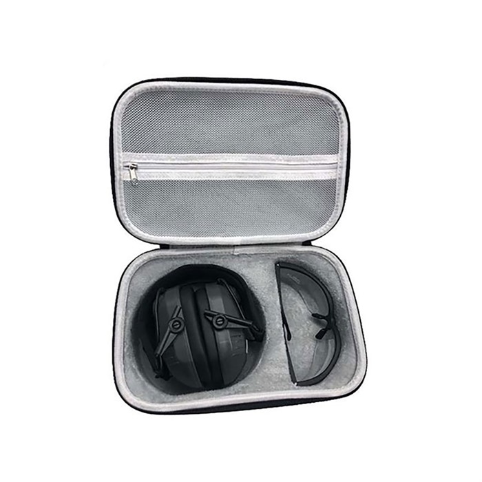 WALKERS GAME EAR EARMUFF AND SHOOTING GLASSES CARRYING CASE