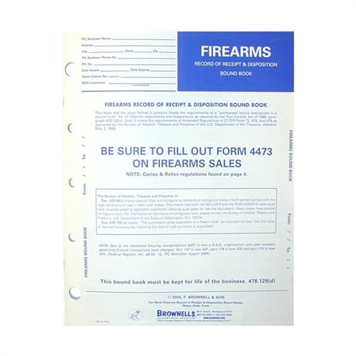 BROWNELLS FIREARMS RECORD BOOK | Brownells