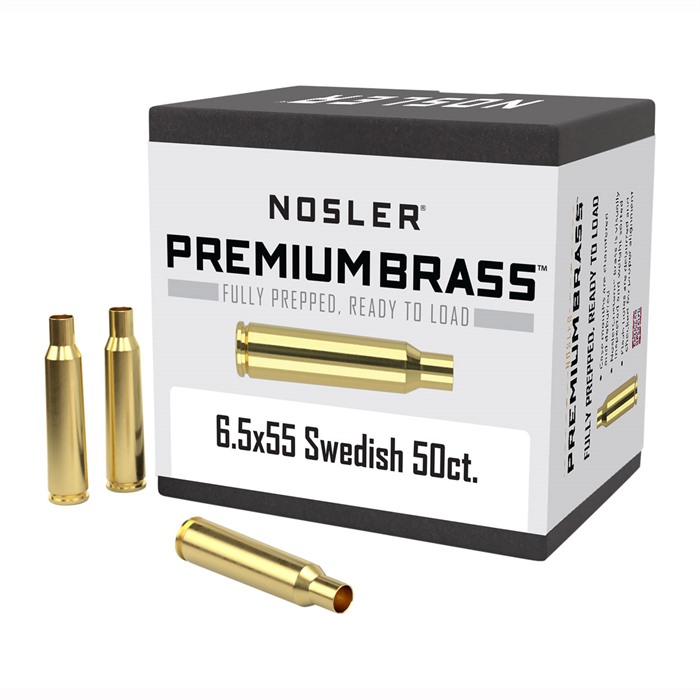 NOSLER, INC. - 6.5X55MM SWEDISH MAUSER BRASS CASE
